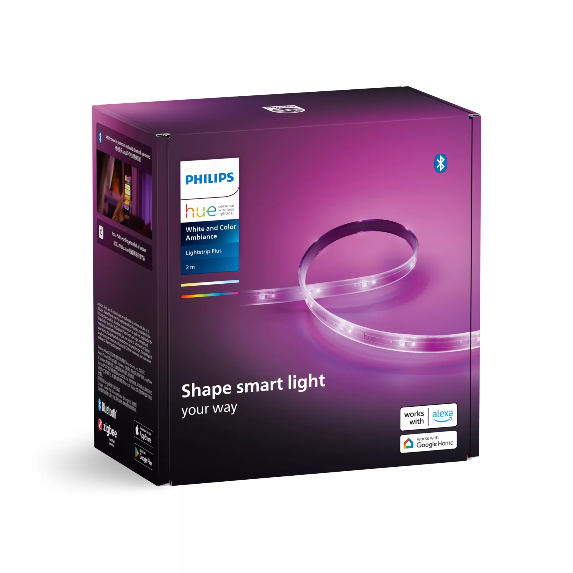 Philips by Signify Philips Hue White and colour ambience 8719514258006 smart lighting Smart strip light Bluetooth/Zigbee – image 4