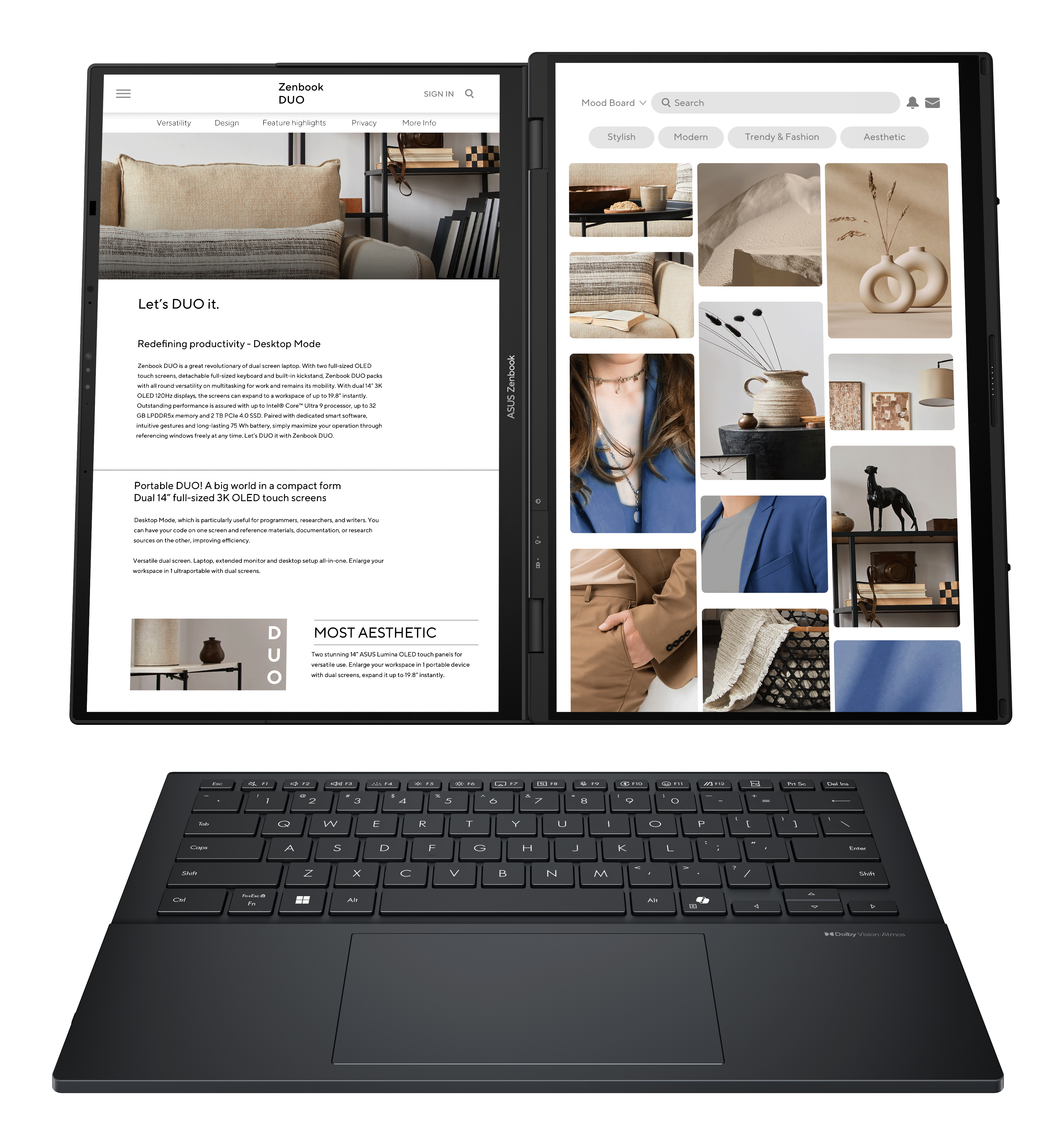 Asus - Portátil ASUS Zenbook Duo UX8406CA-QL335W, Intel Core Ultra 7-255H, 32GB, 1TB SSD, 14' OLED, W11. - imagen 6