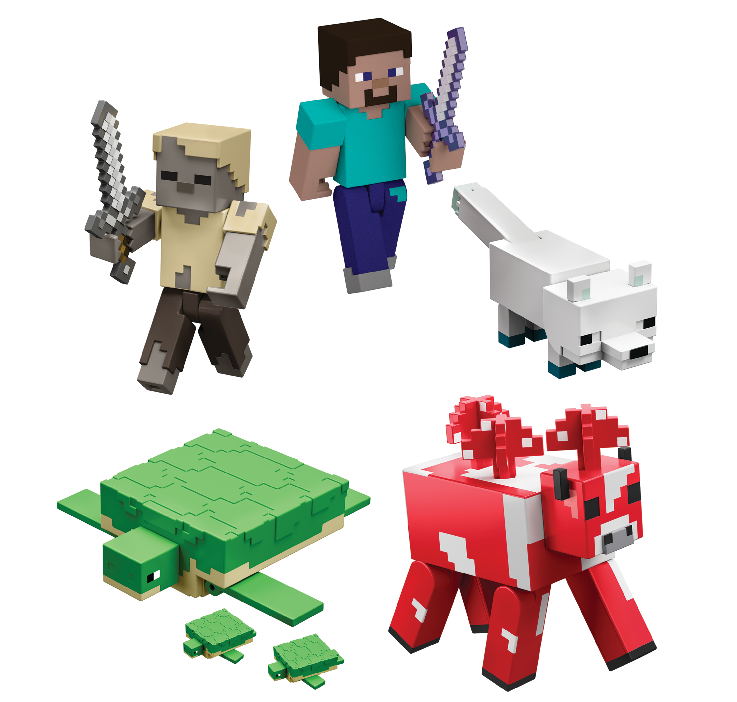Minecraft Craft-A-Block Figuren