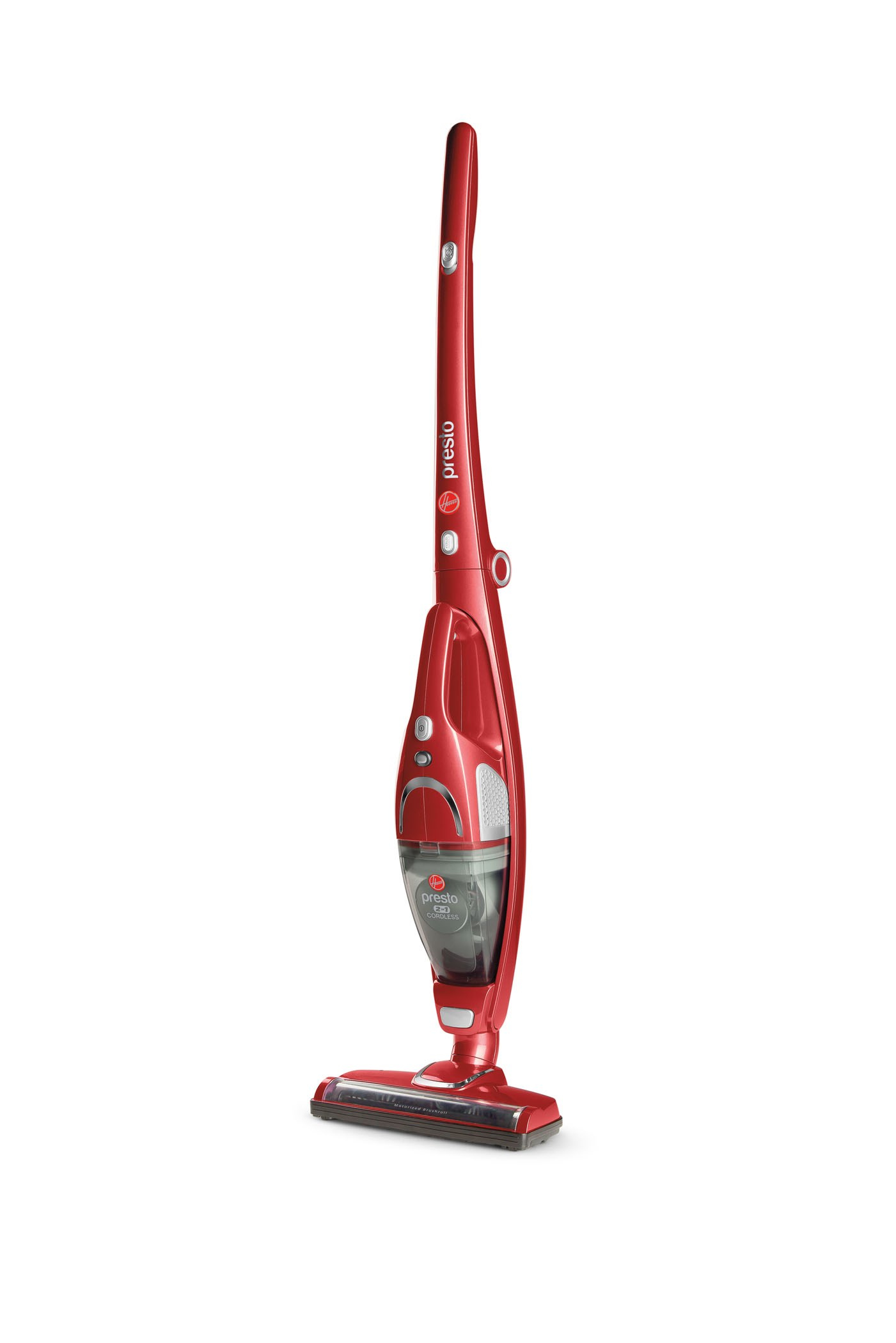 Hoover BH20090 stick vacuum/electric broom 2-in-1 stick vacuum HEPA Bagless Grey, Metallic, Red – image 8