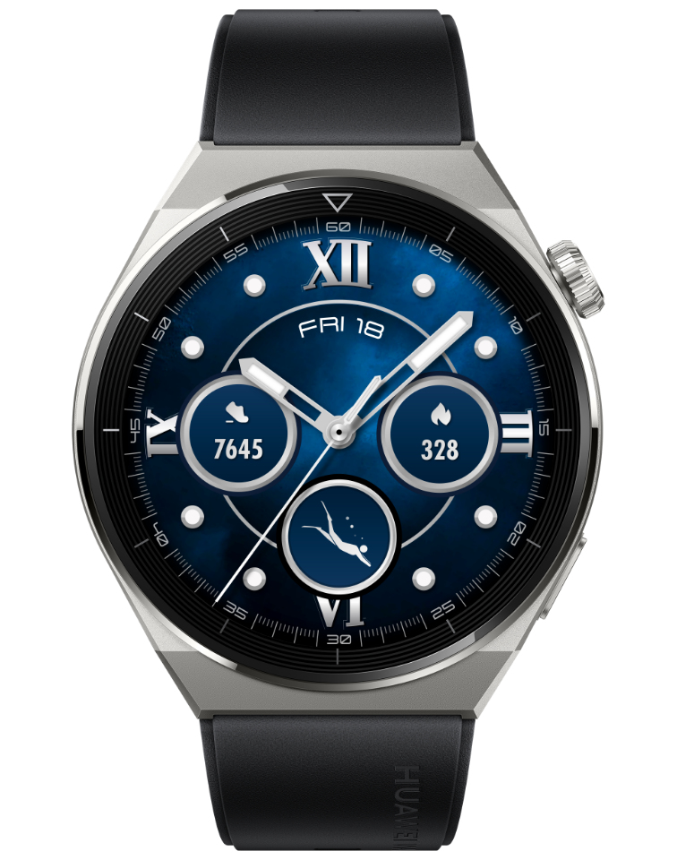 Watch huawei gt 3 pro pantalla amoled 1.43" cristal de zafiro bluetooth color negro