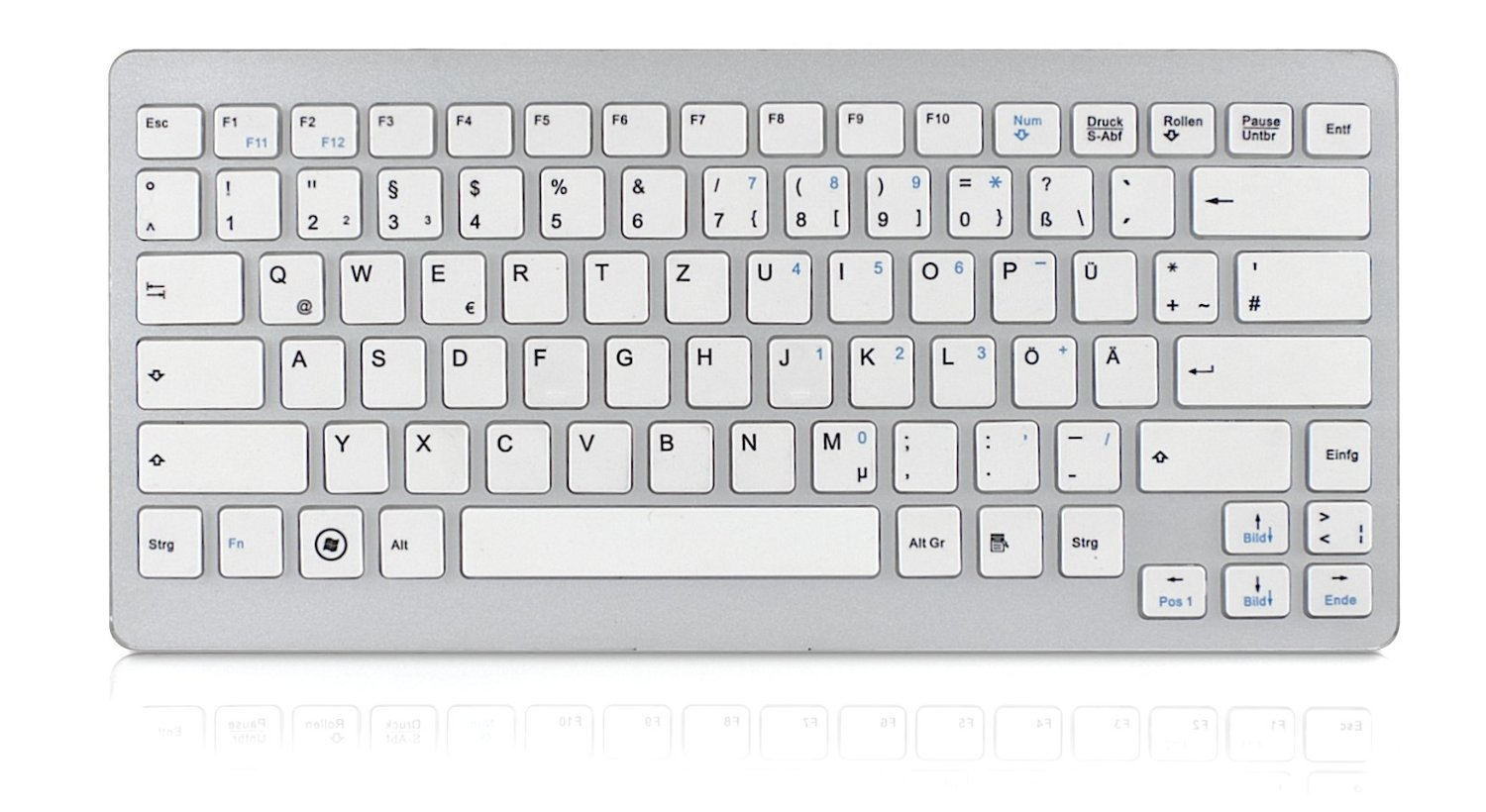 KeySonic KSK-3021RF keyboard Office RF Wireless Silver, White