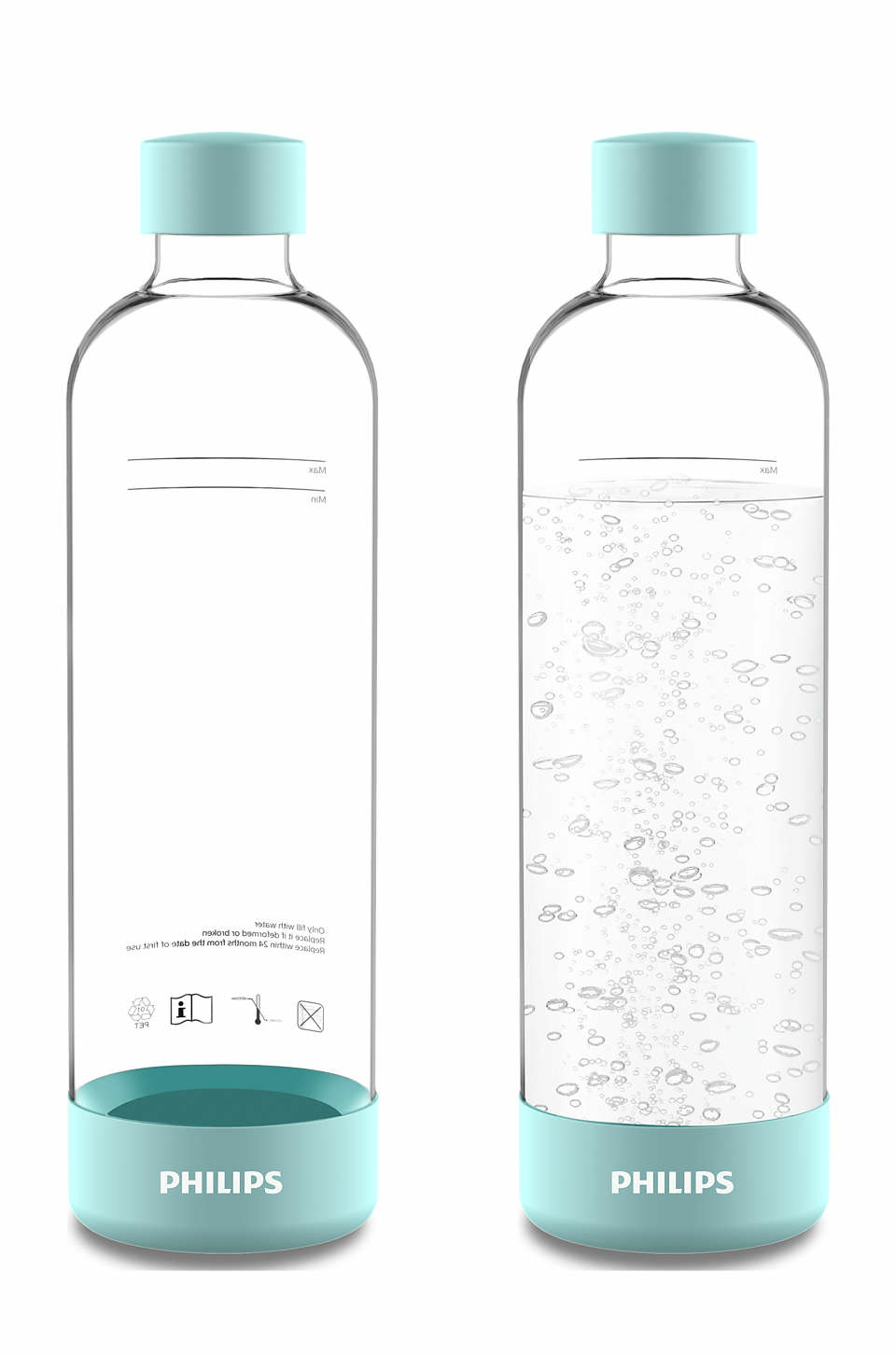 Philips ADD911MT/10 PET Karbonat Şişesi - 1 Litre, Nane Yeşili Şeffaf