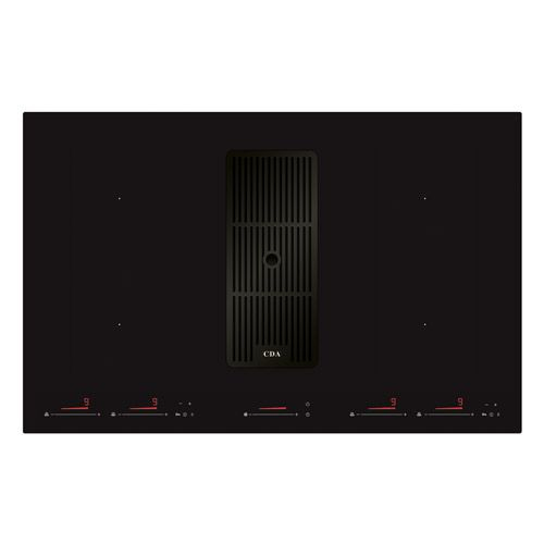 CDA HNE8FR hob Black Built-in