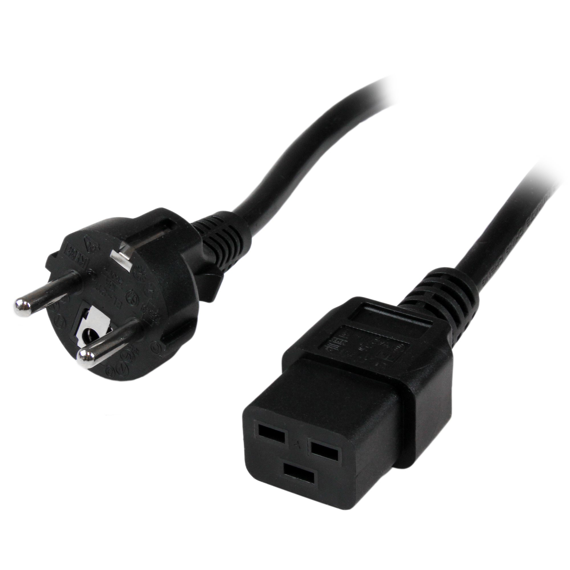StarTech.com Cordon d'alimentation Schuko CEE7 vers IEC 320 C19 de 2m pour...