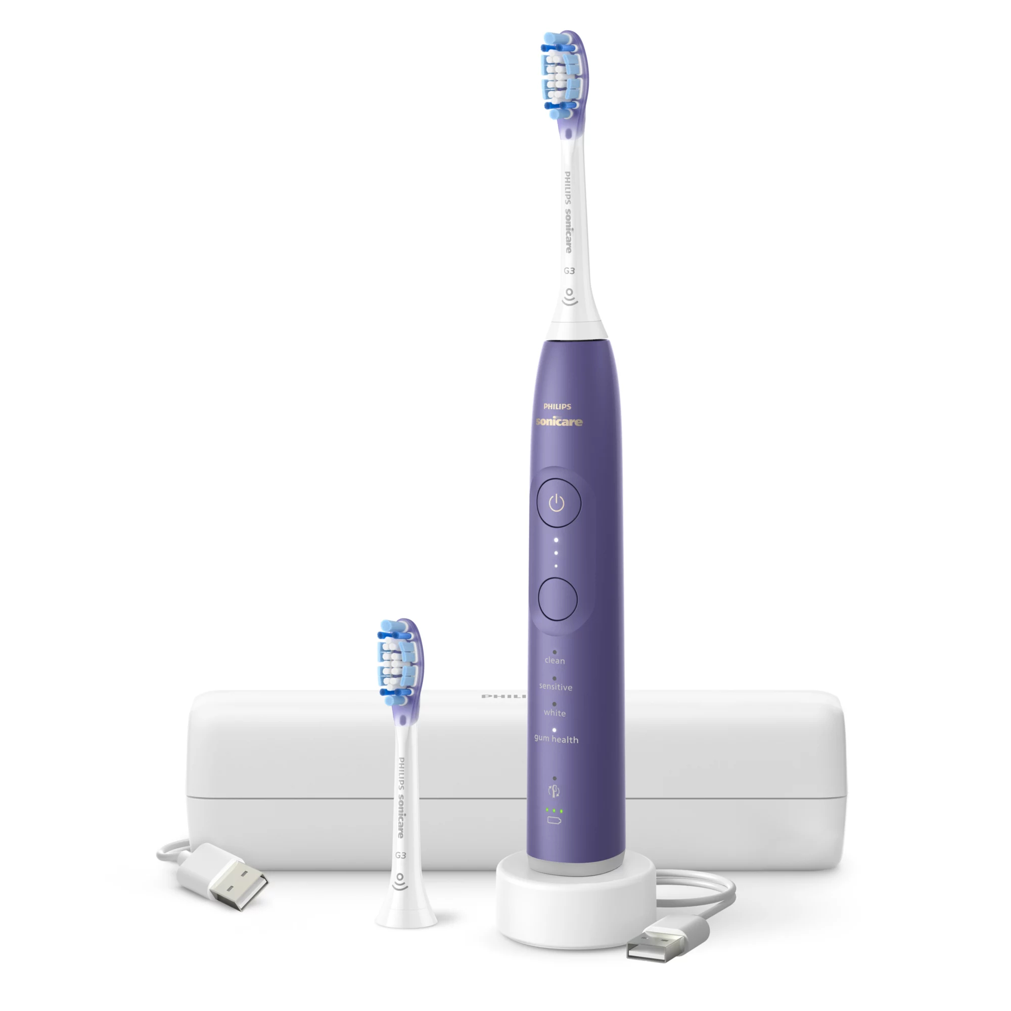 Philips HX7427/01 electric toothbrush Adult Sonic toothbrush Purple – image 1