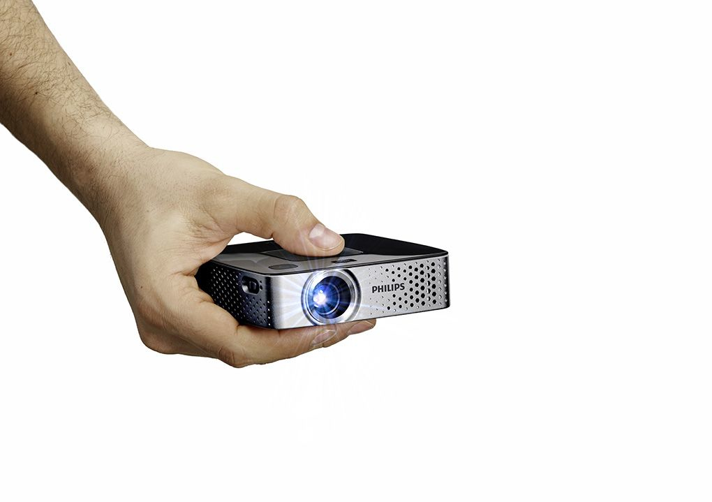 Philips PPX3417W data projector Portable projector 170 ANSI lumens DLP WVGA (854x480) Black, Metallic – image 2