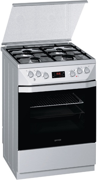 Gorenje K65320BX cooker Freestanding cooker Electric Gas Silver