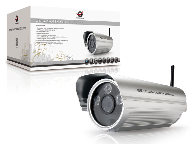 Conceptronic Wireless Cloud IP Camera, WDR, Outdoor – image 5