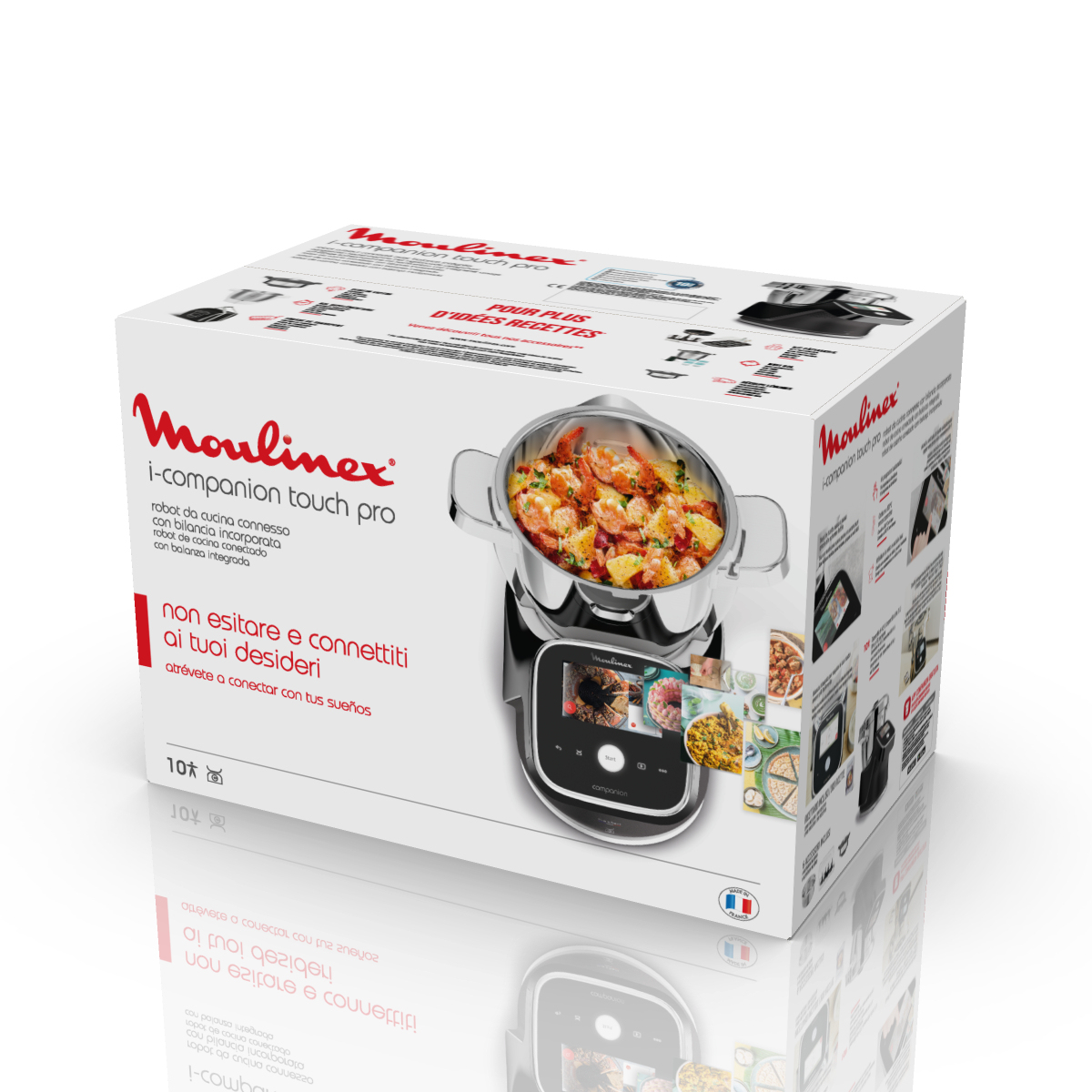 Moulinex I-Companion Touch Pro HF93F810 cooking food processor Black, Stainless steel – image 2