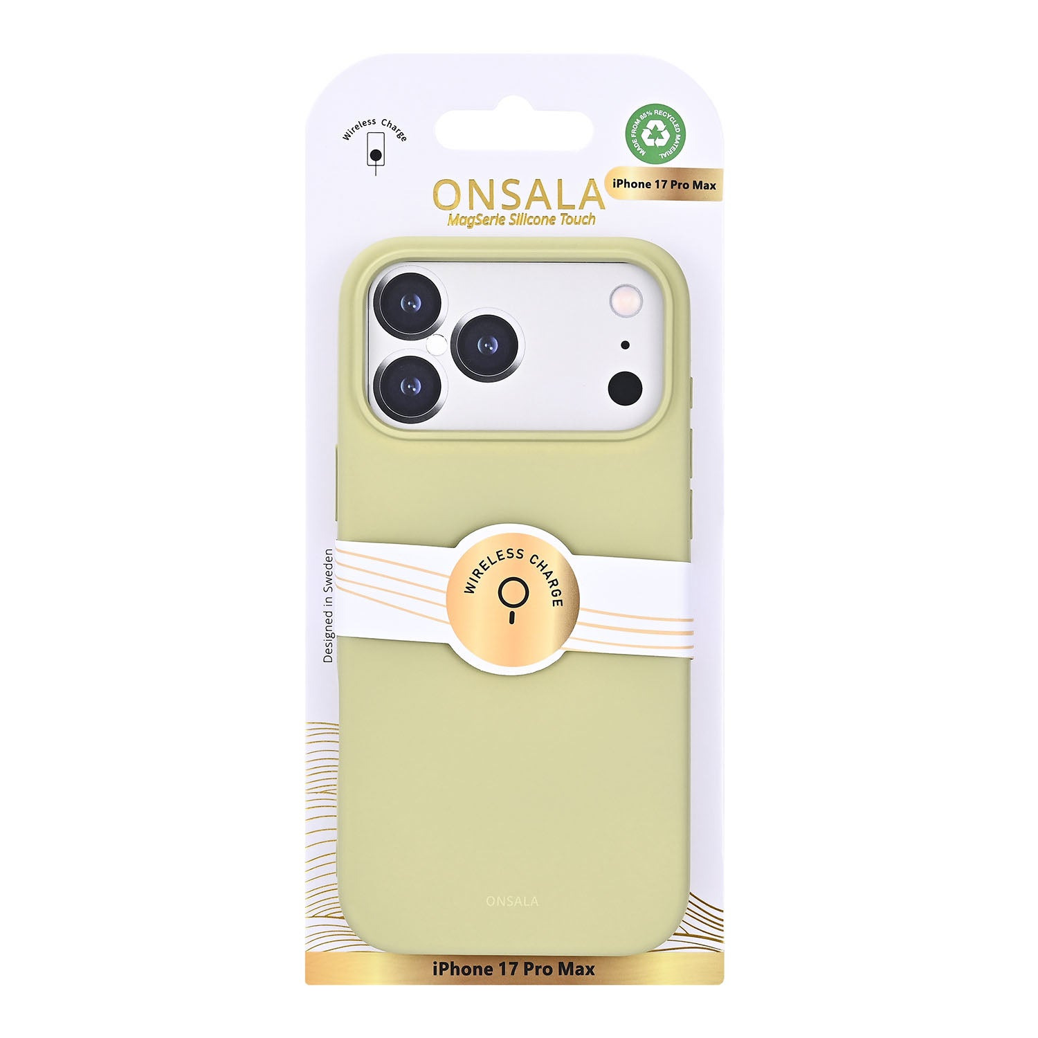 Onsala Phone Case with Silicone Feel Lime - iPhone 17 Pro Max/18 Pro Max – image 2