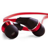 99209 Tangle-Free Earphones - Red/Black 99209 UPC 