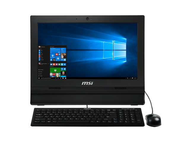 MSI Wind Top Professional AP1622ET-041EU Intel® Celeron® 1037U 39.6 cm (15.6″) 1366 x 768 pixels Touchscreen All-in-One PC 4 GB DDR3-SDRAM 500 GB HDD Windows 10 Pro Black image 1