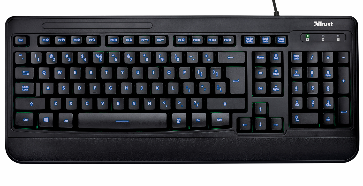 Trust 21298 keyboard Universal USB English Black