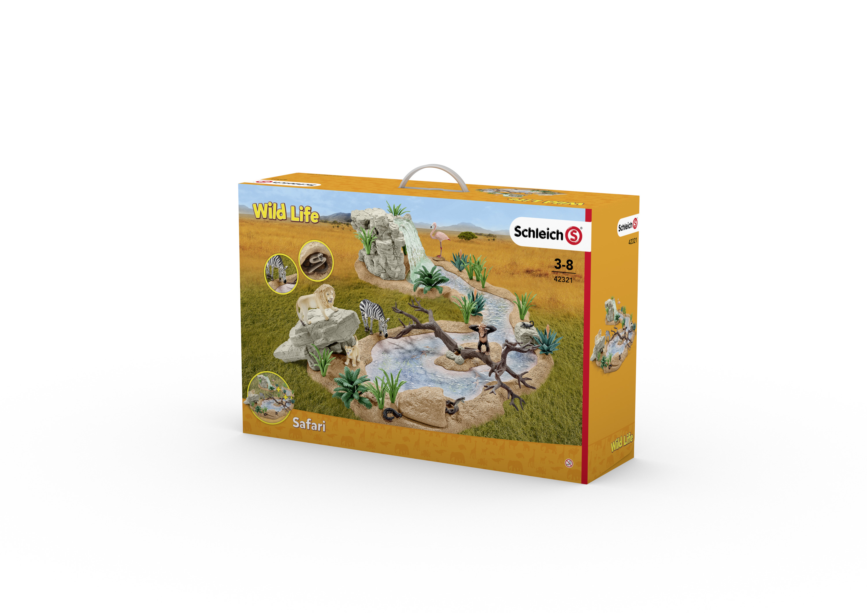 schleich WILD LIFE Große Abenteuer-wasserstelle