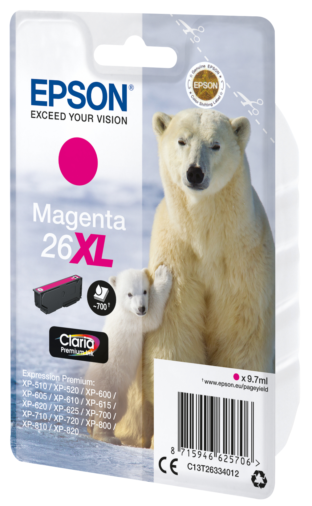Epson Polar bear 26XL Claria Premium Single Magenta Ink – image 9