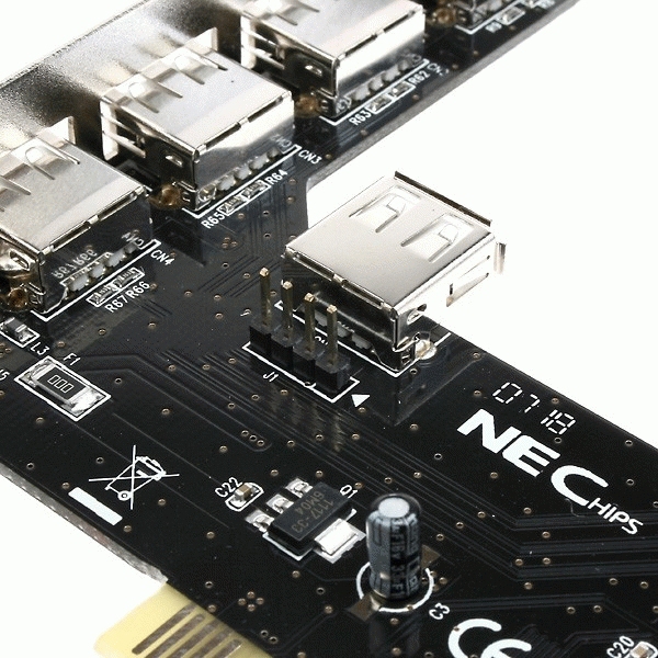 Axagon PCI Card 4+1xUSB 2.0 – image 3