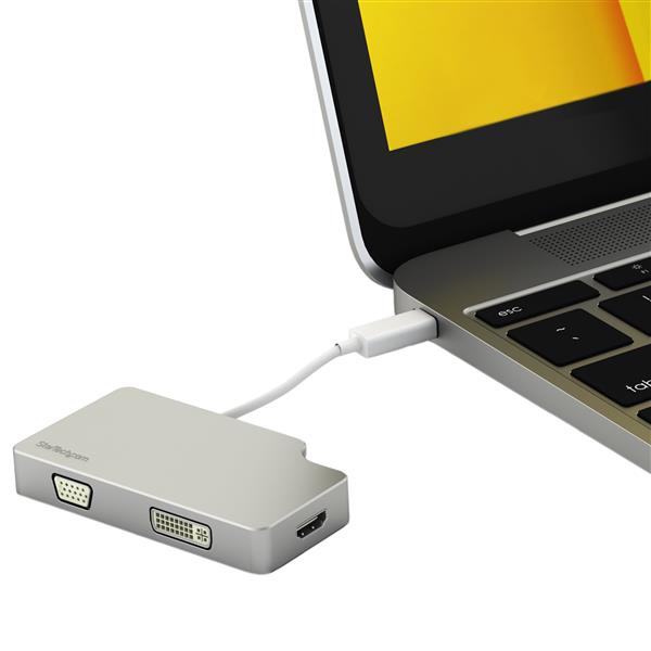 Resim StarTech.com MDPVGDVHD4K Mini DisplayPort - VGA/DVI/HDMI Adaptörü - 4K