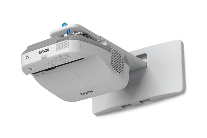 Epson PowerLite 580 Standard throw projector 3200 ANSI lumens 3LCD XGA (1024x768) Grey, White