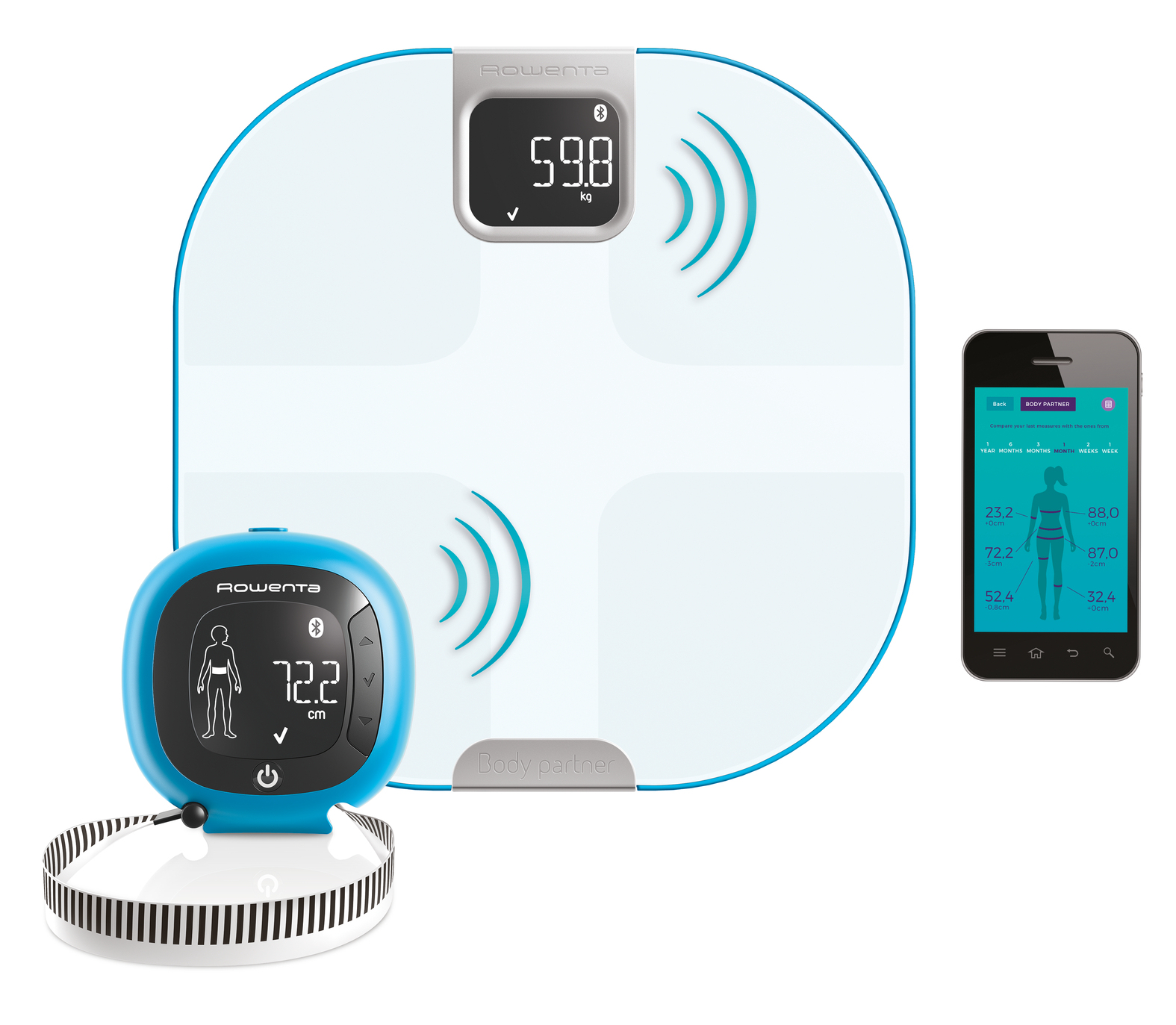 Rowenta YD3096 Oval Black Electronic personal scale