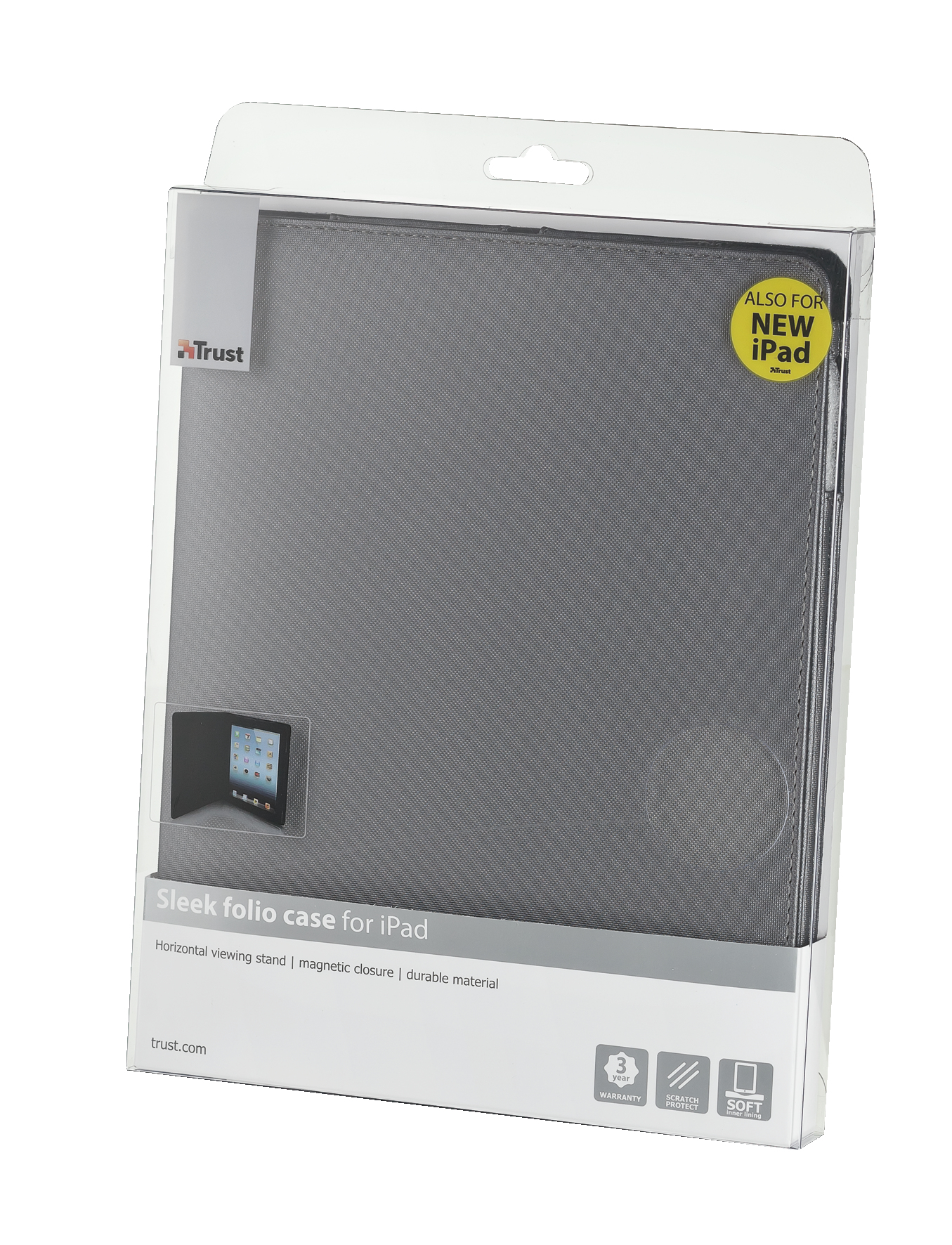 Trust Sleek Folio Grey – image 2