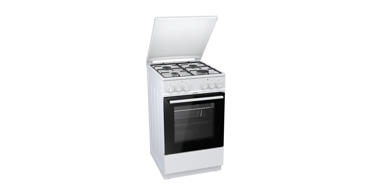 Gorenje K5110WJ Freestanding cooker Electric Gas Black, White