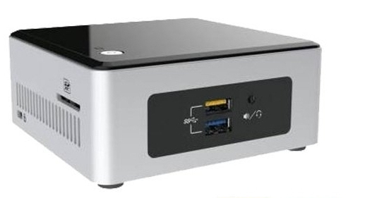 ISY NUC 5H Intel® Pentium® N3700 2 GB DDR3-SDRAM 272 GB SSD+eMMC Windows 10 Mini PC Black, Silver image 1