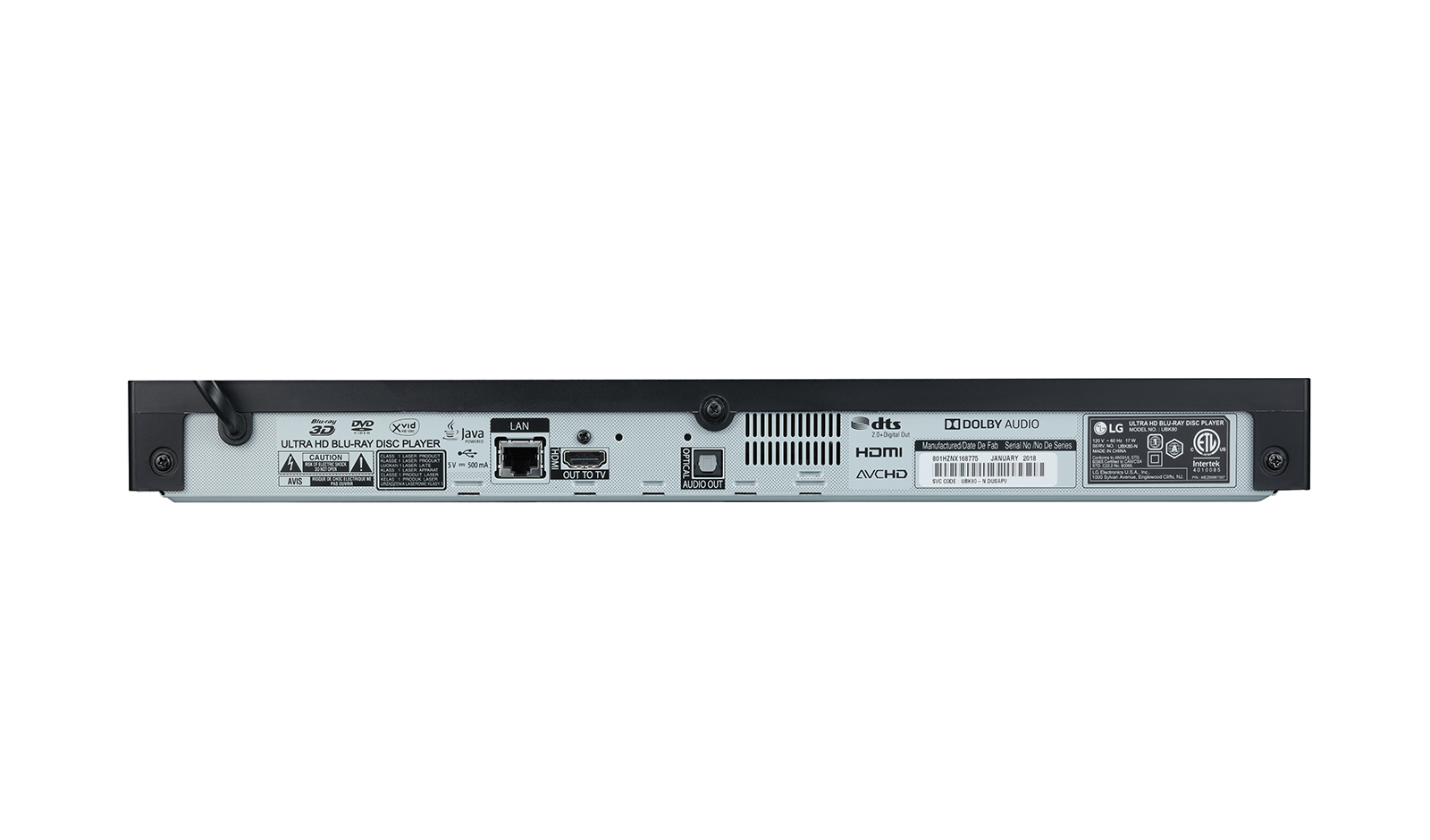 LG UBK80 DVD/Blu-Ray player 3D Black – image 8