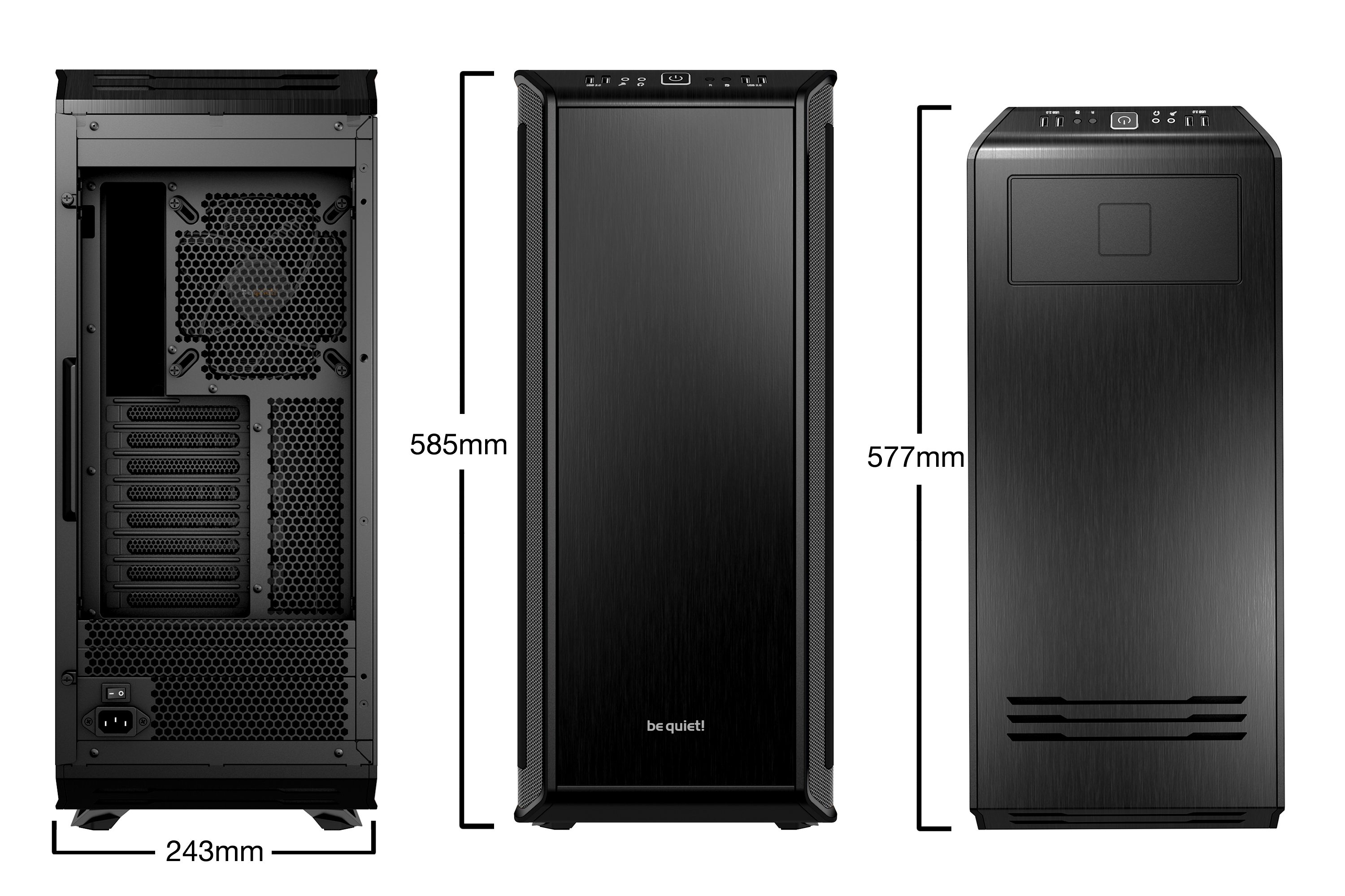 be quiet! Dark Base Pro 900 Full Tower Black image 2