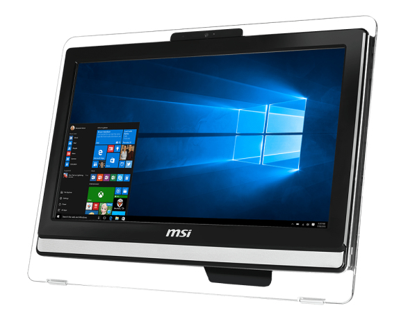 MSI Pro 4BW-047XEU Intel® Celeron® N3160 49.5 cm (19.5″) 1600 x 900 pixels All-in-One PC 4 GB DDR3L-SDRAM 500 GB HDD FreeDOS Wi-Fi 4 (802.11n) Black, Silver, Transparent image 4