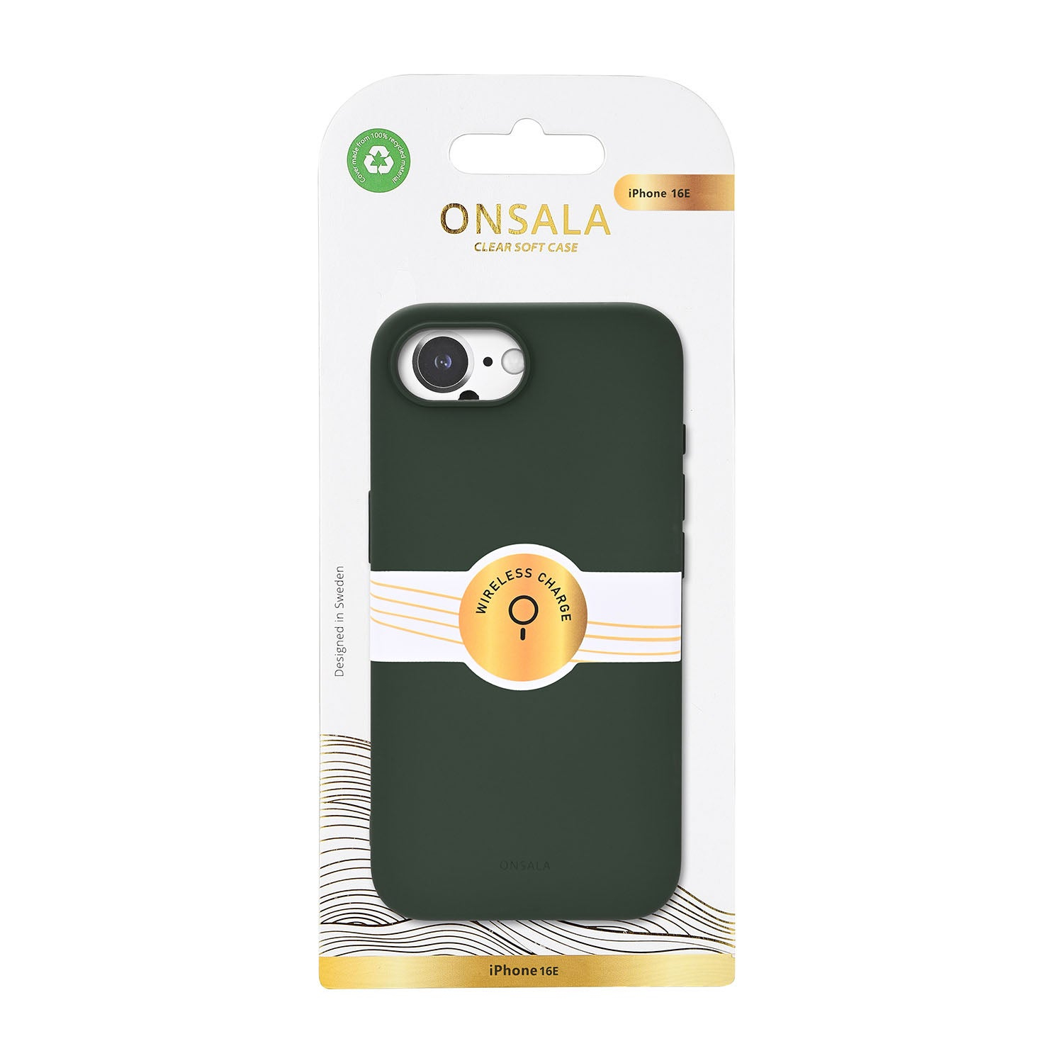 Onsala Phone Case Silicone Touch Olive Green - iPhone 16e/17e – image 2