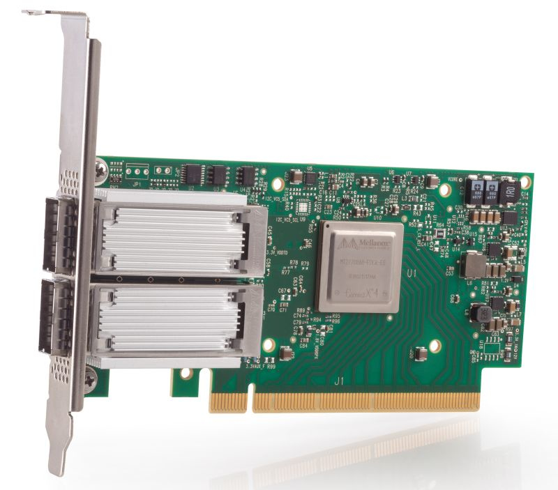 Mellanox ConnectX-4 IB VPI - Network adapter - PCIe 3.0 x16 low profile - 100 Gigabit Ethernet x 2 - for ThinkAgile VX Certified Node 7Y94, 7Z12, ThinkAgile VX7820 Appliance, ThinkSystem SR670