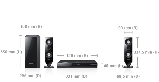 Samsung HT-C6200/EDC home cinema system 2.1 channels – image 3