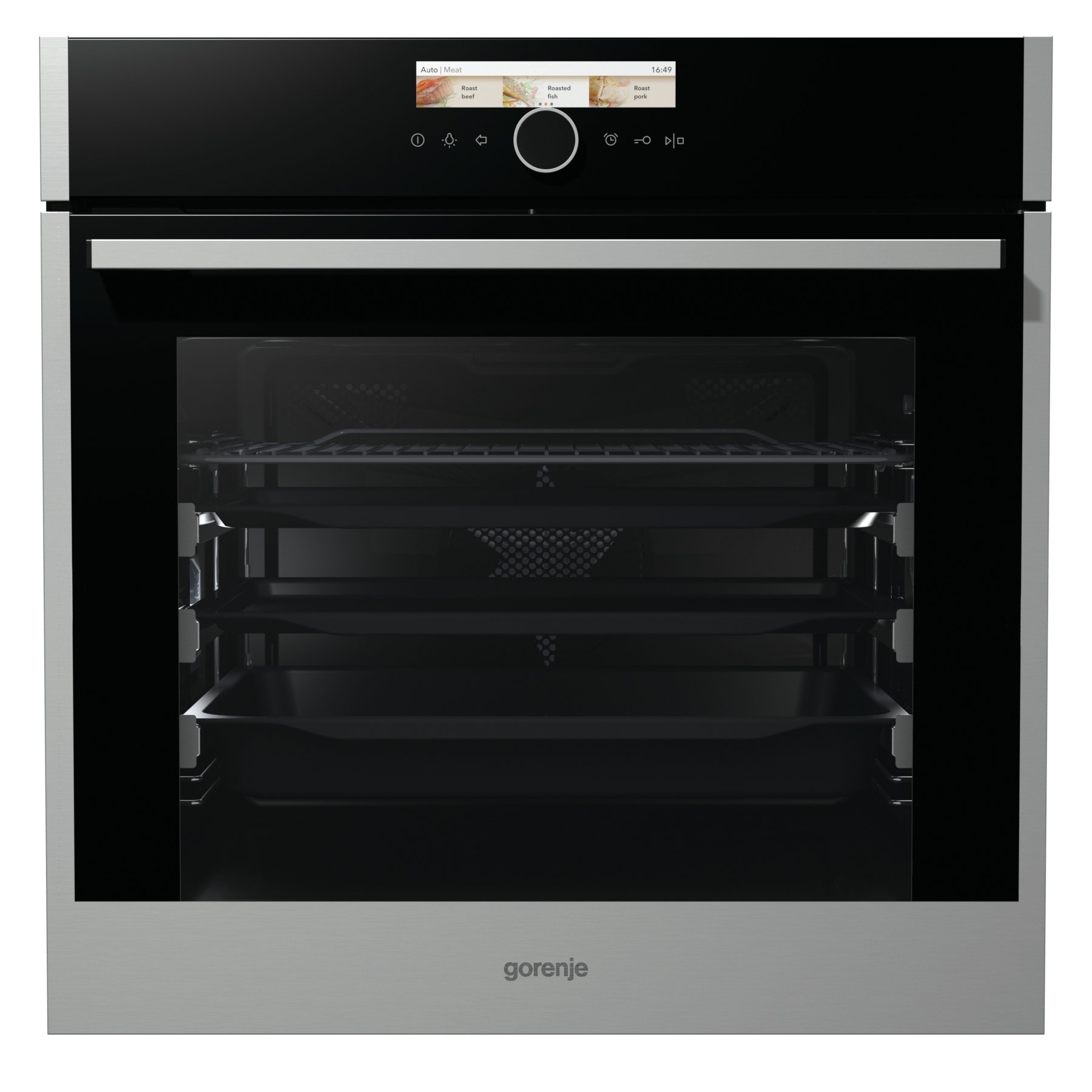 Gorenje BO798S53X 73 L Black, Stainless steel
