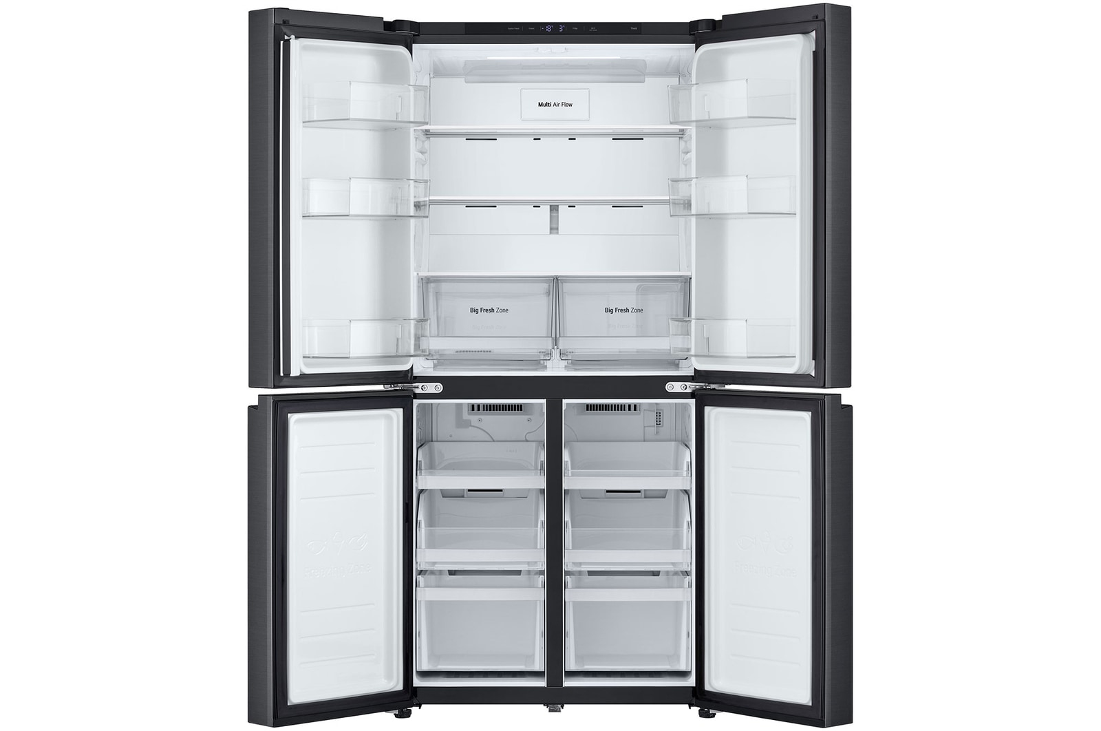LG GF-B505BB fridge-freezer Freestanding – image 2