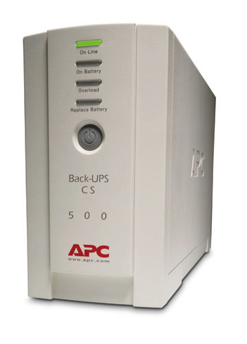 APC Back-UPS strömskydd (UPS) Vänteläge (offline) 0,5 kVA 300 W 4 AC-utgångar