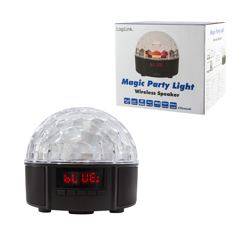 LogiLink SP0049 portable/party speaker Black, Transparent 8 W image 8