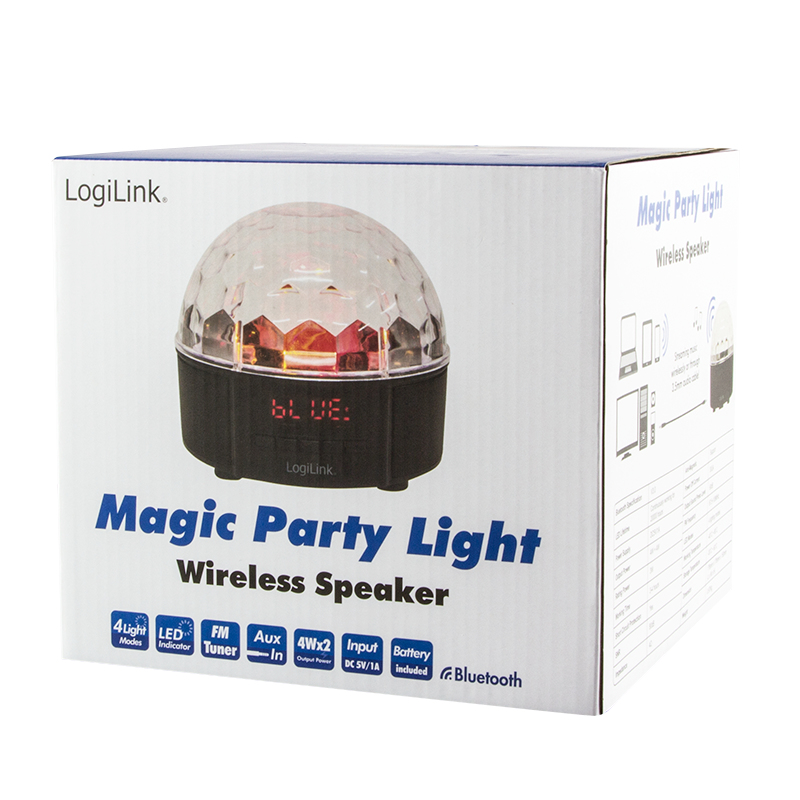 LogiLink SP0049 portable/party speaker Black, Transparent 8 W image 7
