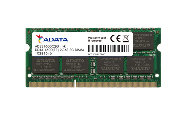 ADATA AD3S1600C2G11-S memory module 2 GB 1 x 2 GB DDR3 204-pin SO-DIMM image 1