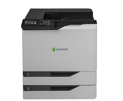 Lexmark CS820dte - Printer - color - Duplex - laser - A4/Legal - 1200 x 1200 dpi - up to 57 ppm (mono) / up to 57 ppm (color) - capacity: 1200 sheets - USB 2.0, Gigabit LAN, USB 2.0 host - TAA Compliant