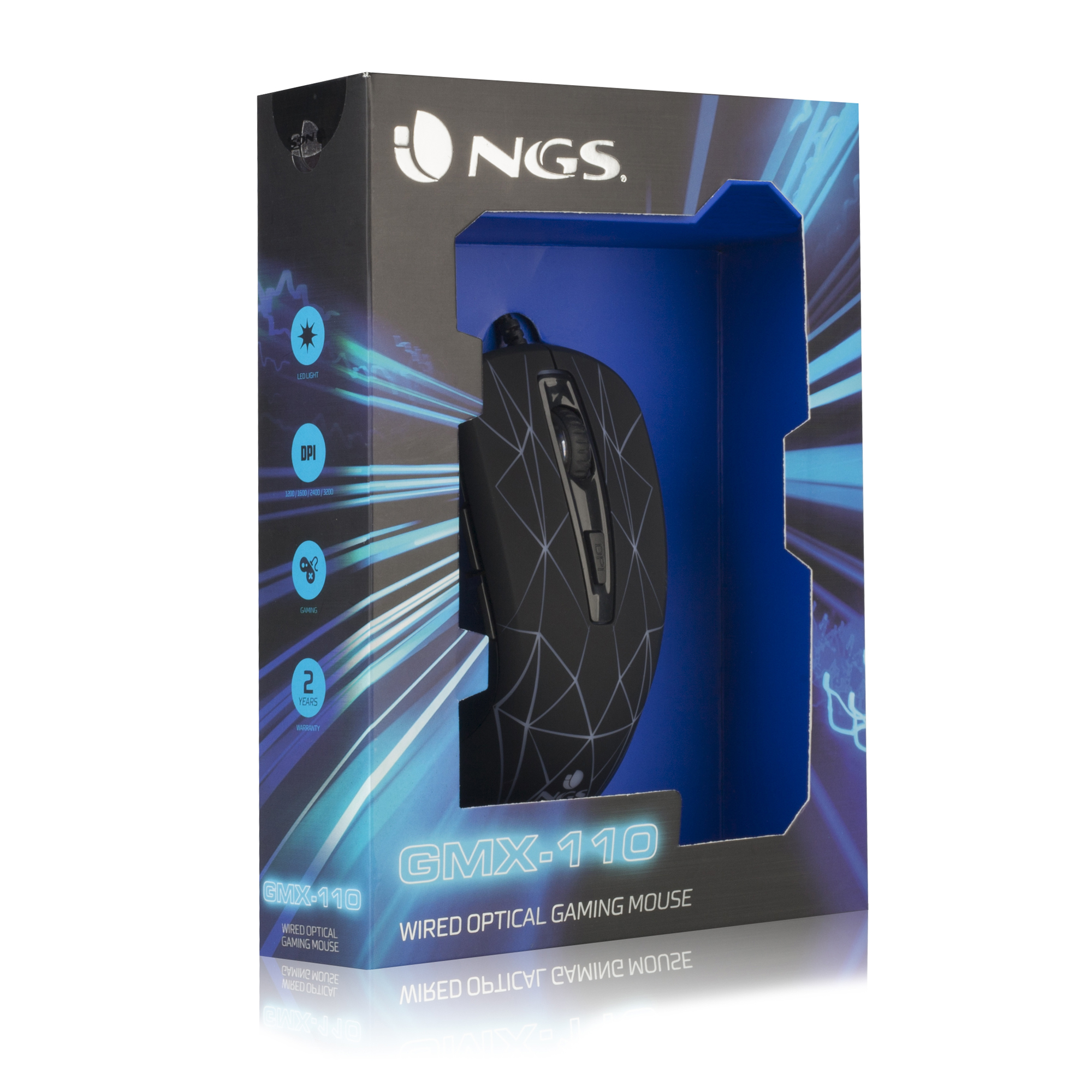 NGS GMX-110 mouse Gaming Right-hand USB Type-A Optical 3200 DPI – image 7