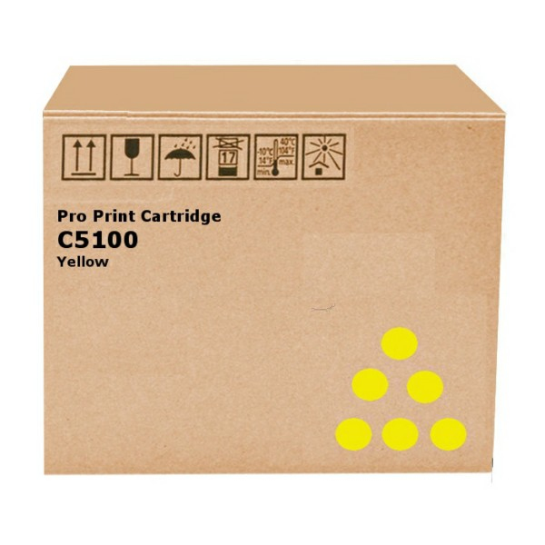 Ricoh 828222 Toner yellow, 30.000 pages for Ricoh Pro C 5100