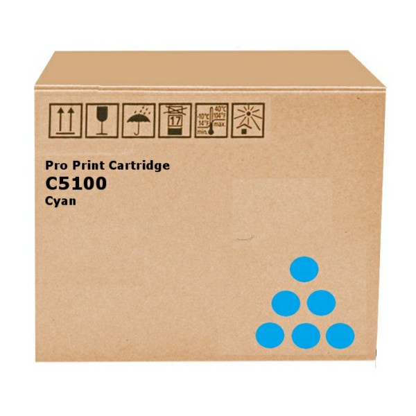 Ricoh 828224 Toner cyan, 30.000 pages for Ricoh Pro C 5100