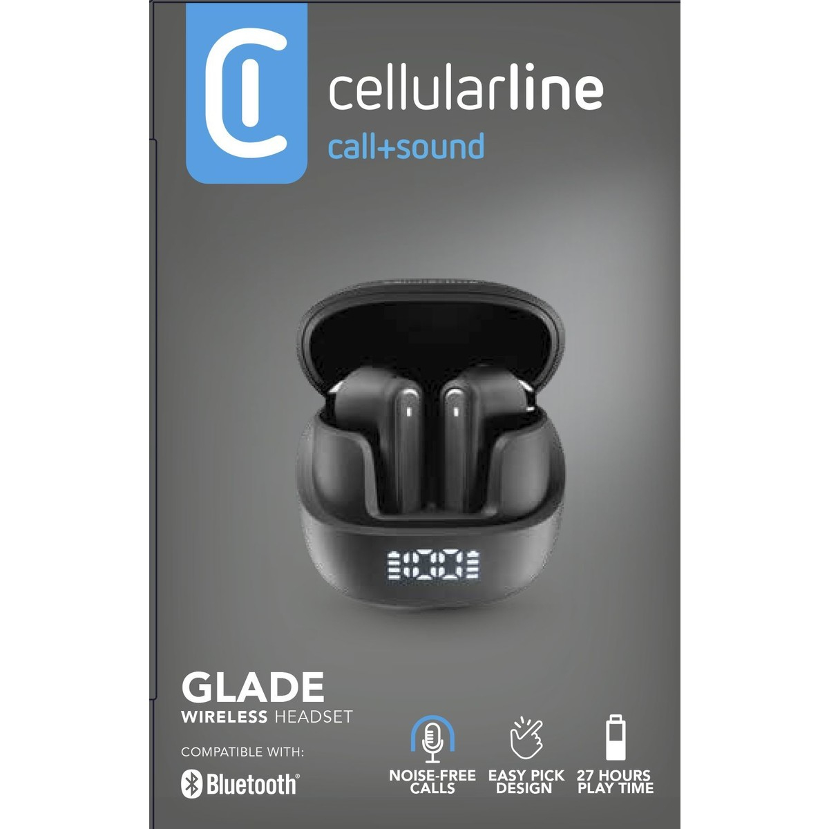 Cellularline GLADE TRUE WIRELESS EARBUDS WITH DISPLAY – image 2