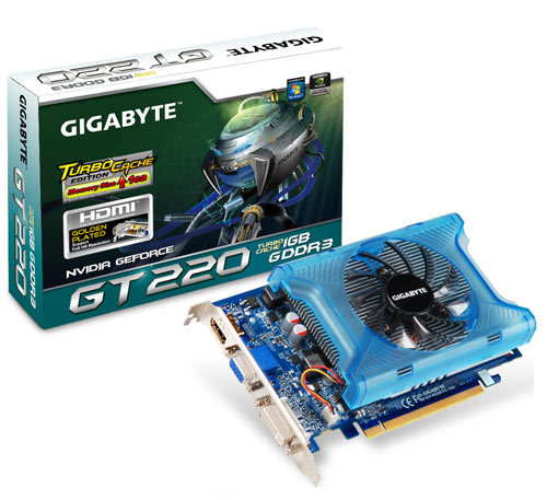 GIGABYTE GV-N220TC-1GI graphics card GeForce GT 220