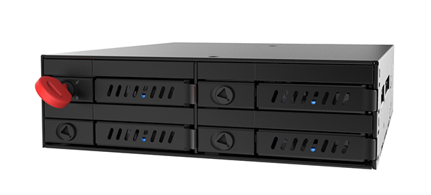 Chieftec CMR-425 Hard Drive Backplane Carrier Panel Schwarz