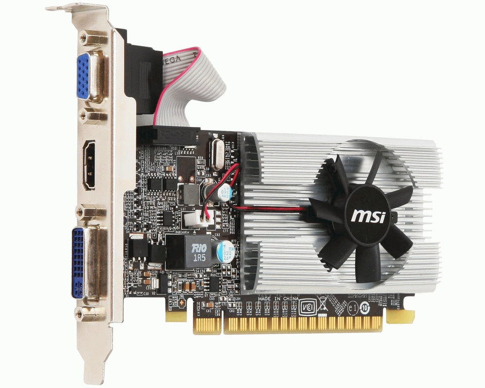 MSI N210-MD1G/D3 graphics card GeForce 210 – image 2