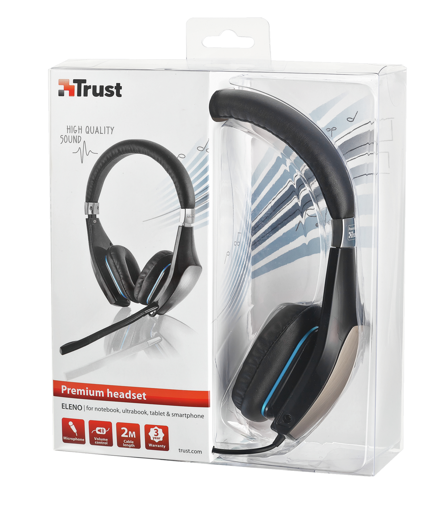 Trust Eleno Headset Wired Head-band Calls/Music Black – image 4