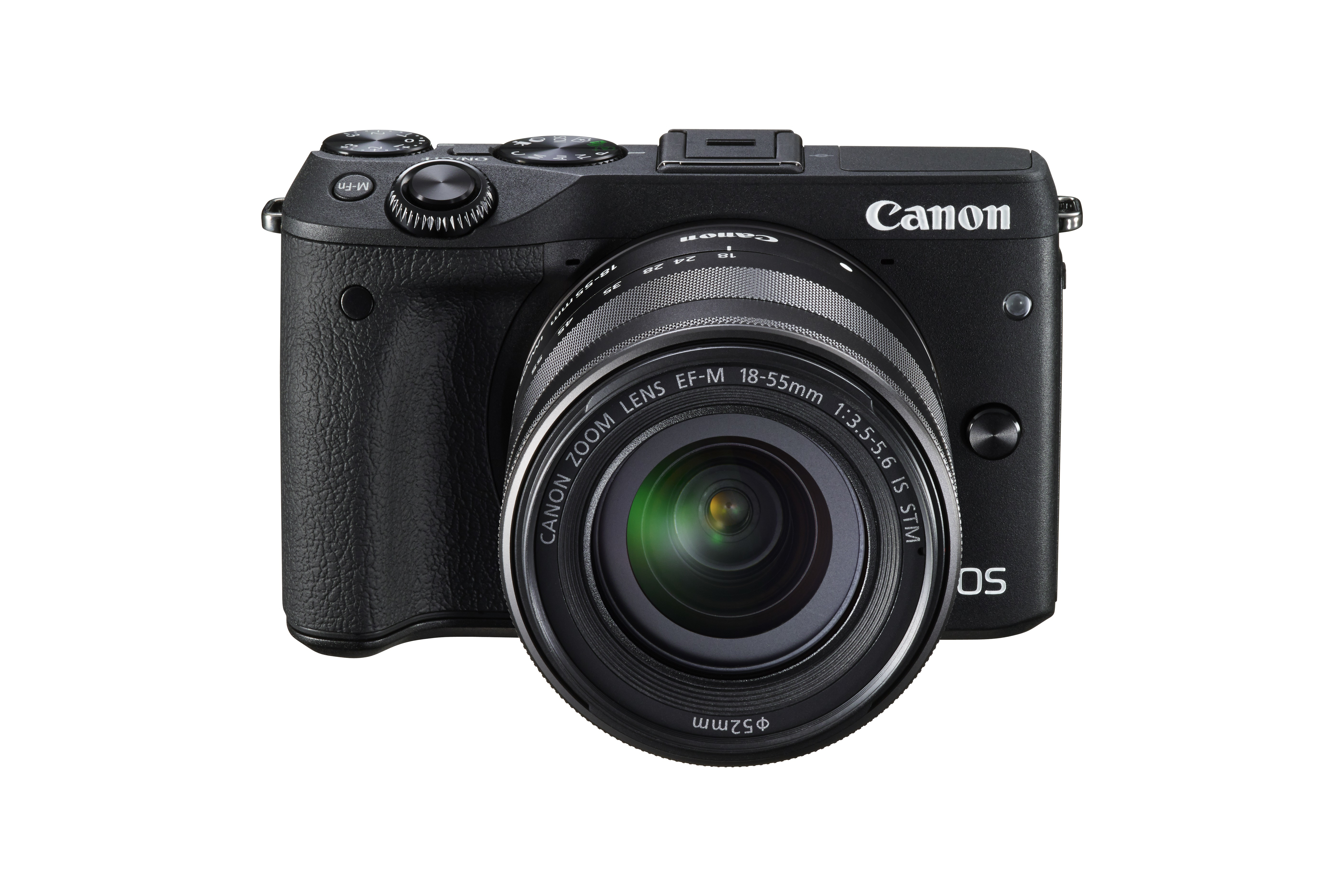 Canon EOS M3 - Video Creator Kit - digital camera - mirrorless - 24.2 MP - APS-C - 1080p / 30 fps - 3x optical zoom EF-M 18-55mm IS STM lens - Wi-Fi, NFC - black