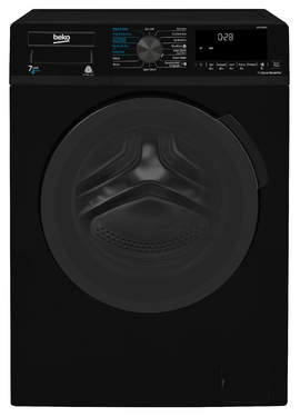 Beko WDB7426R1 стирально-сушильная машина Отдельно стоящий Фронтальная загрузка Черный